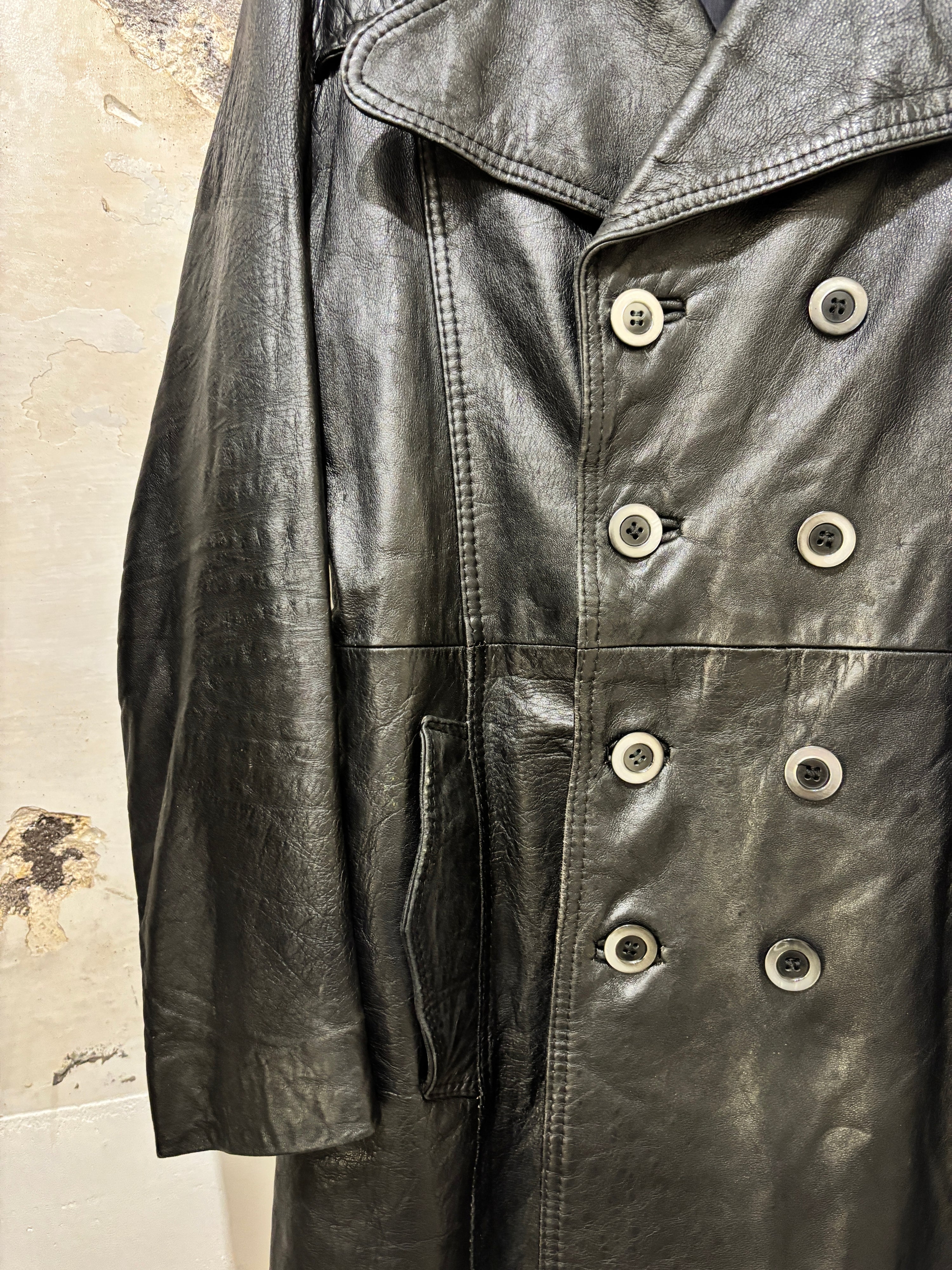 Leather trench