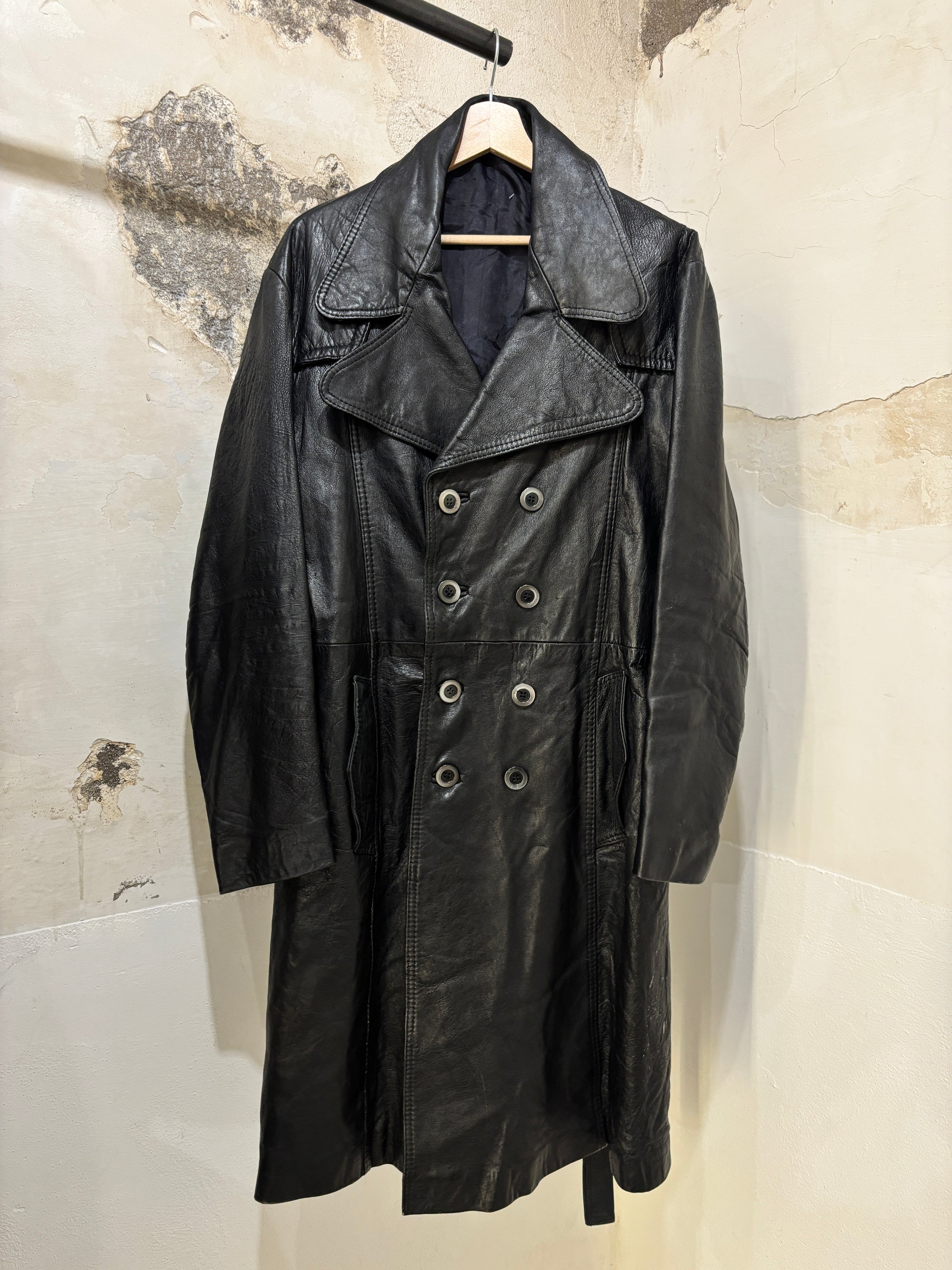 Leather trench