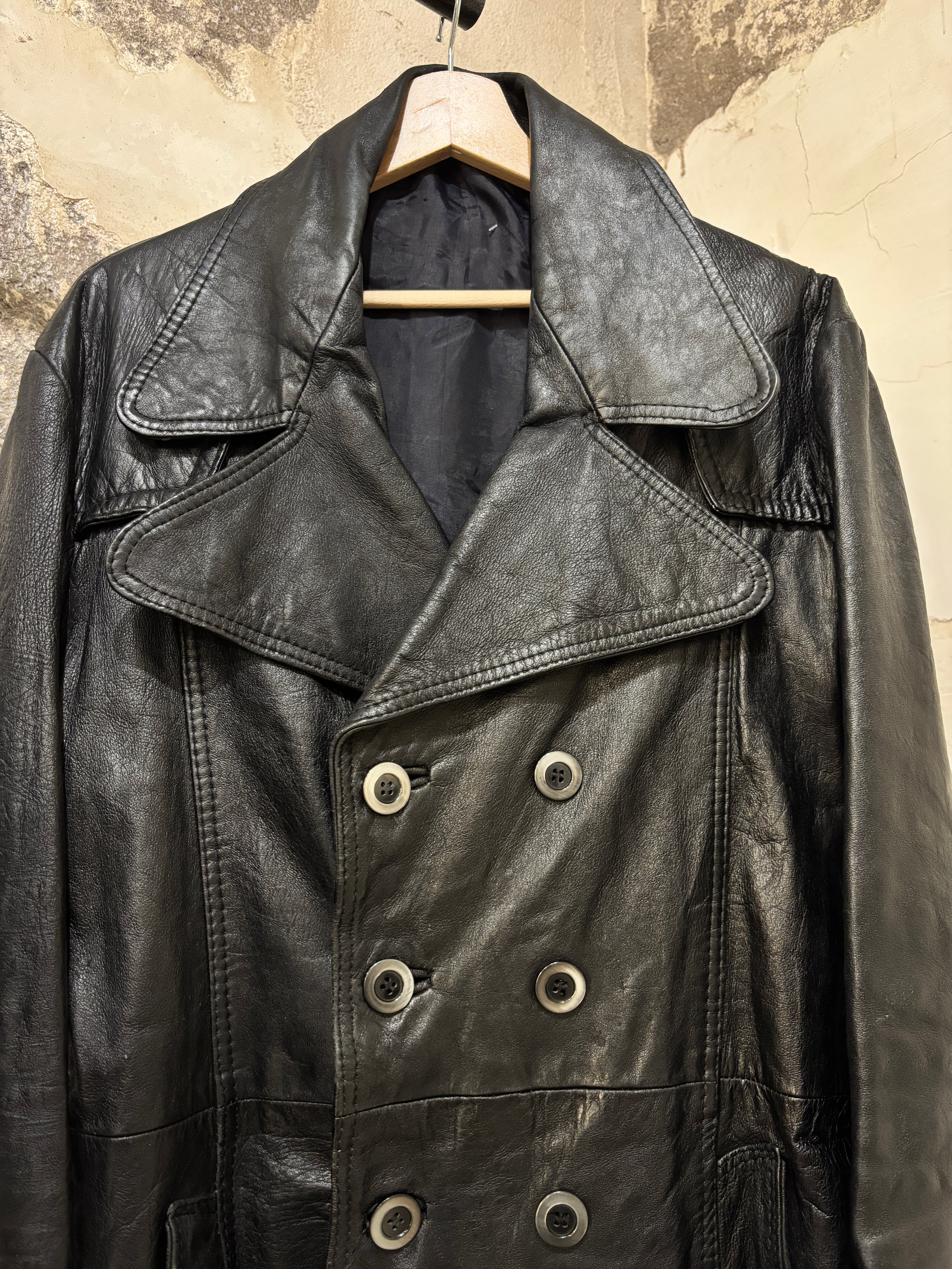 Leather trench