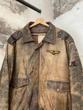 Load image into Gallery viewer, Faded leather jacket
