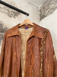 Le Gatte leather mesh jacket