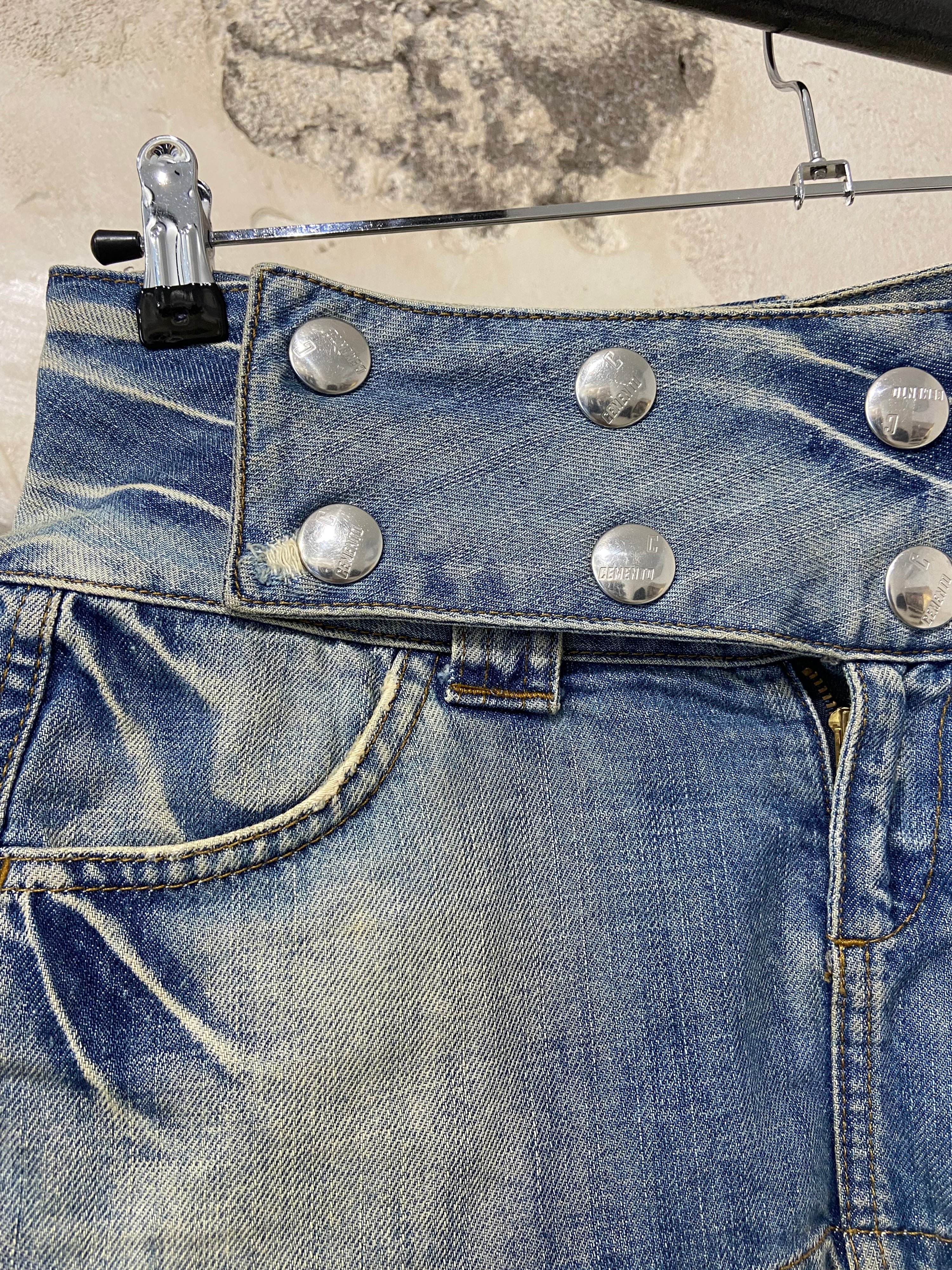 Cemento Studded Denim Skirt