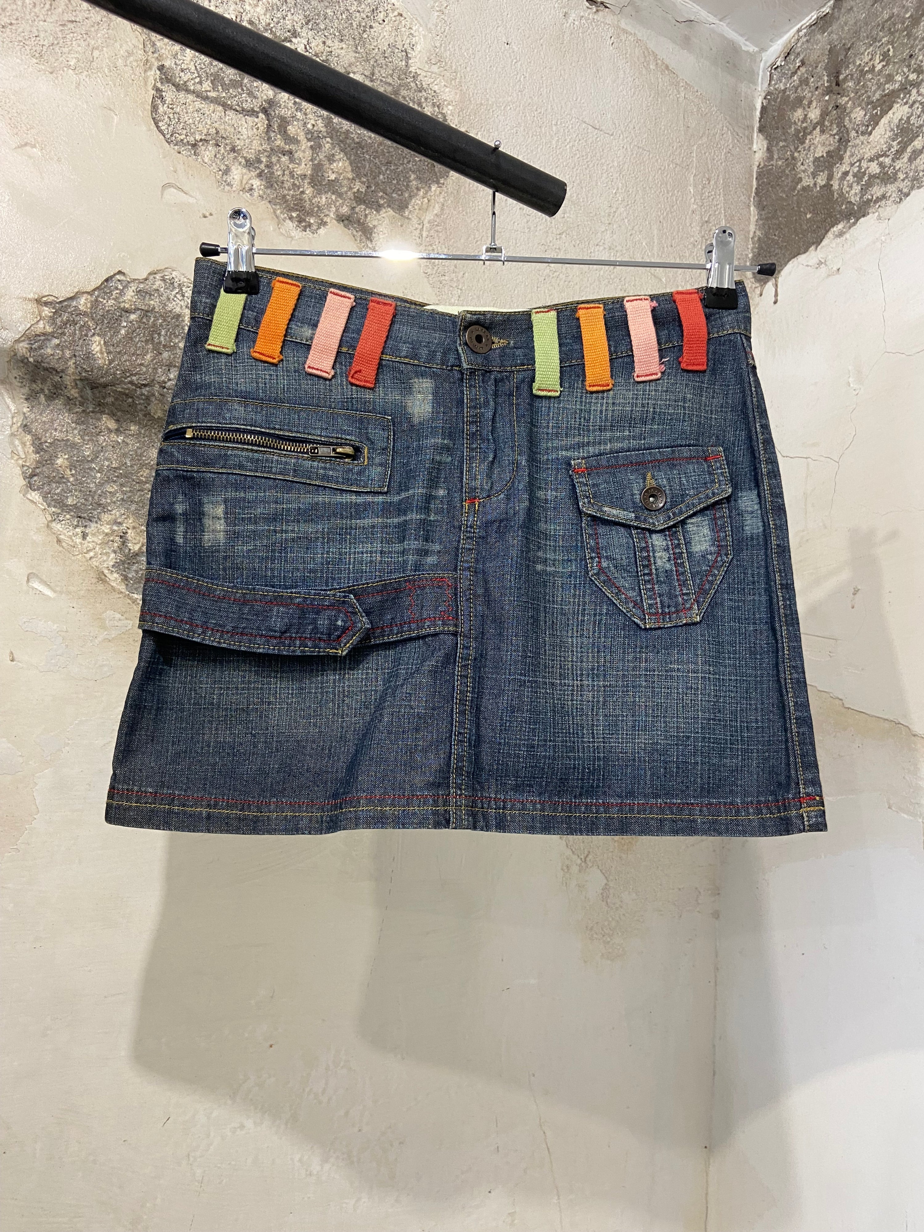 UMM Denim Mini Skirt