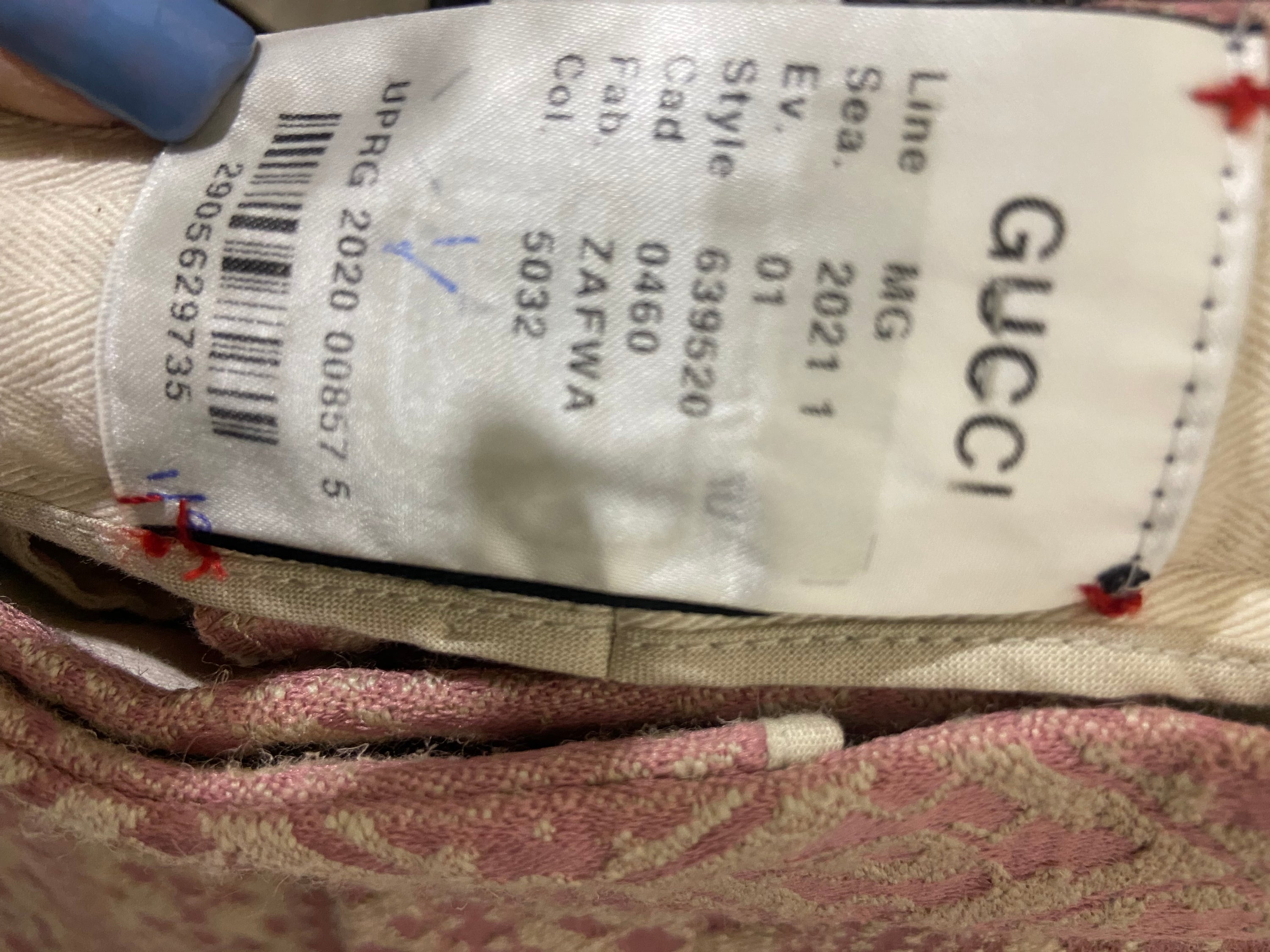 Gucci Pink Brocade Flared Pants