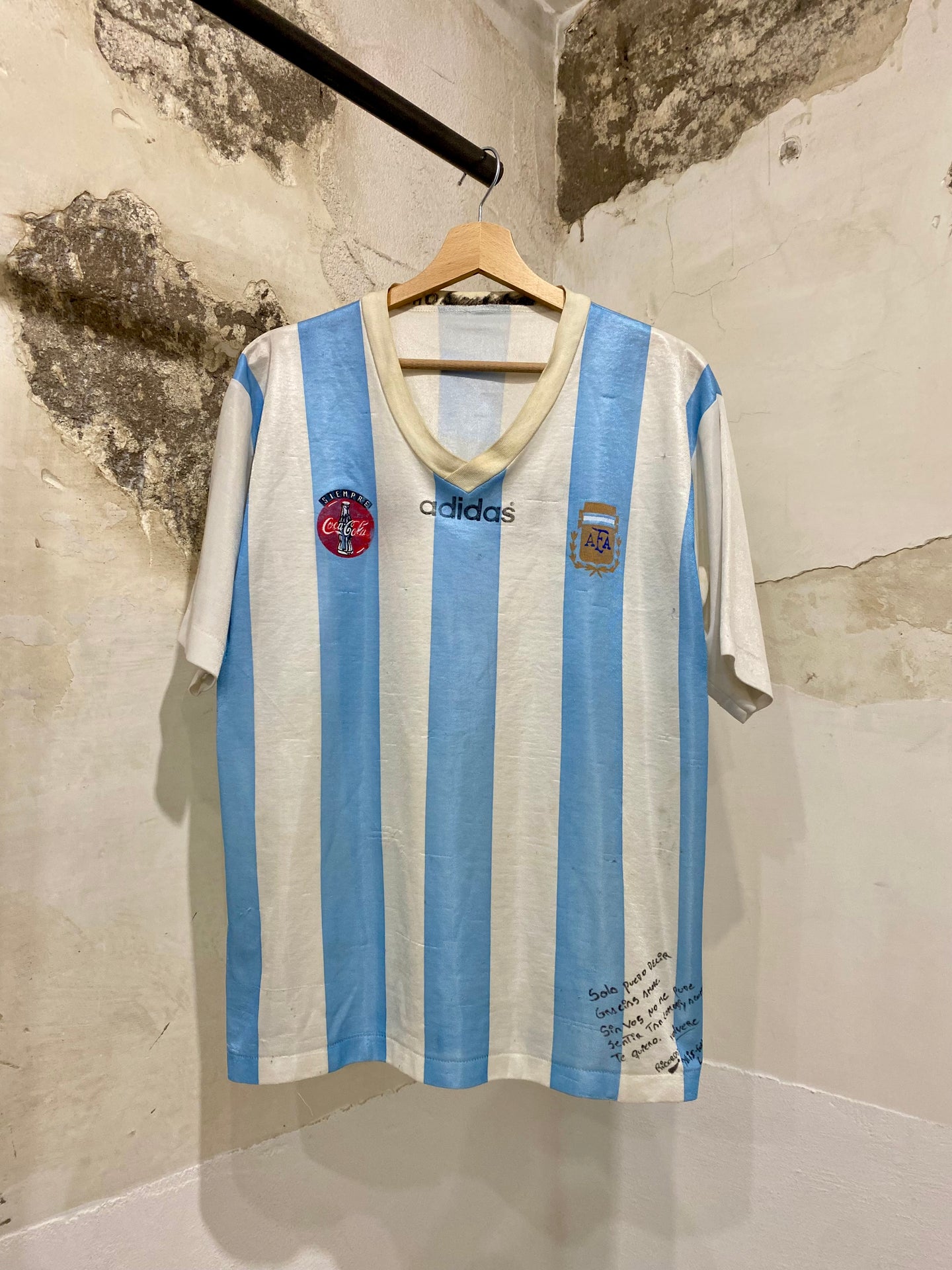 Argentina Coca Cola football jersey