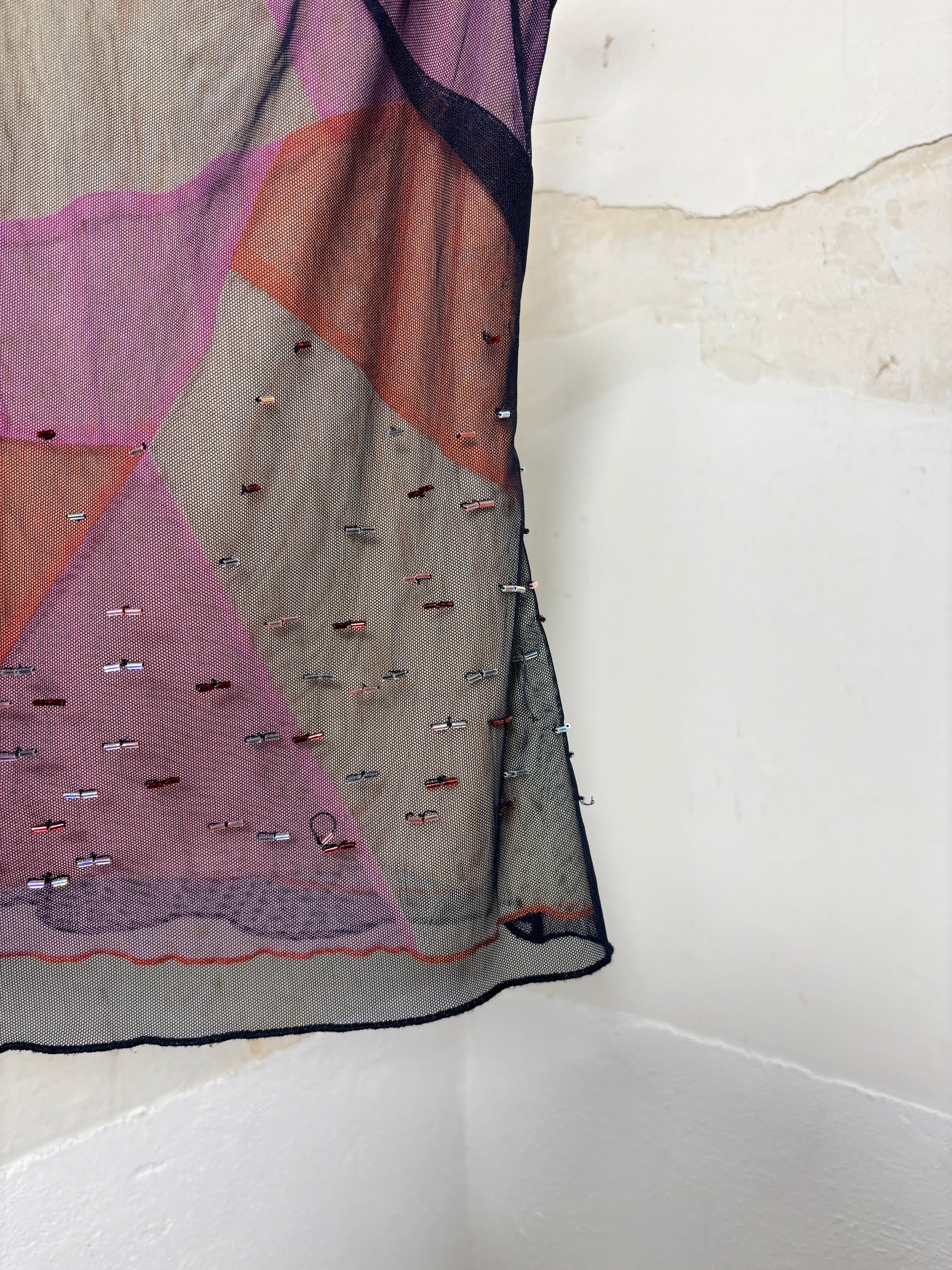 Sheer Patchwork Top