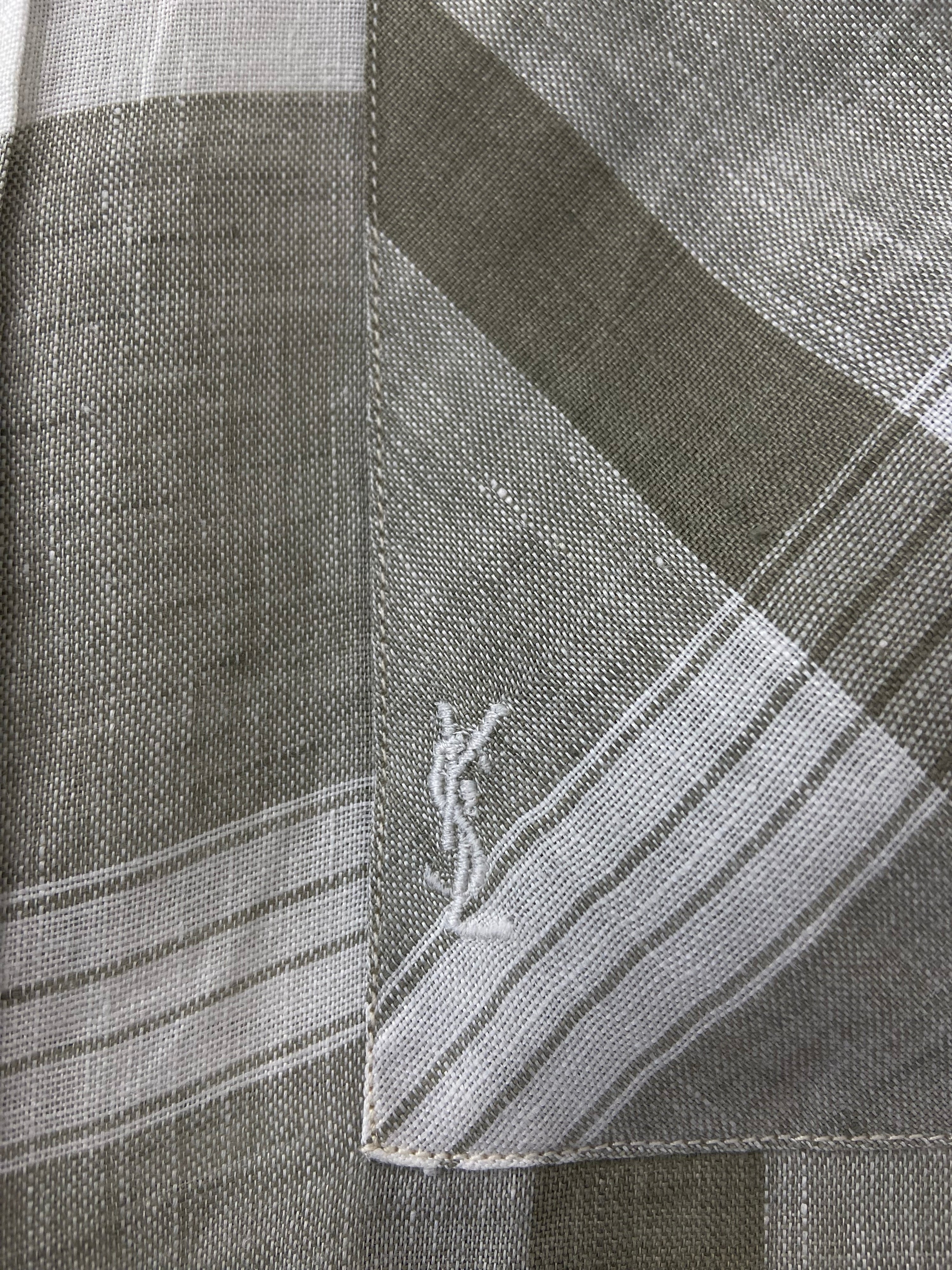 Yves Saint Laurent Short-Sleeve Checked Shirt