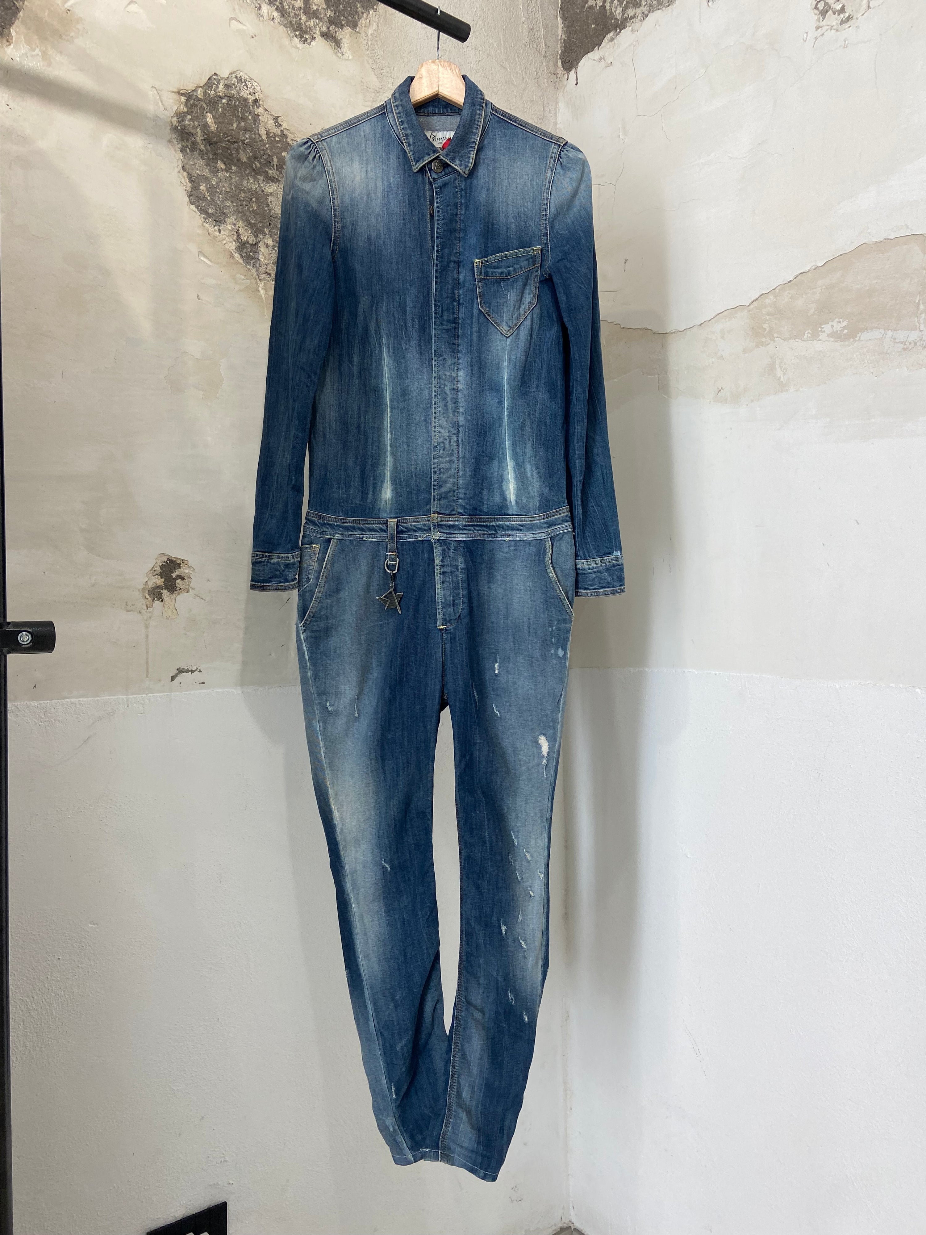 Rihanna x Armani Denim Jumpsuit