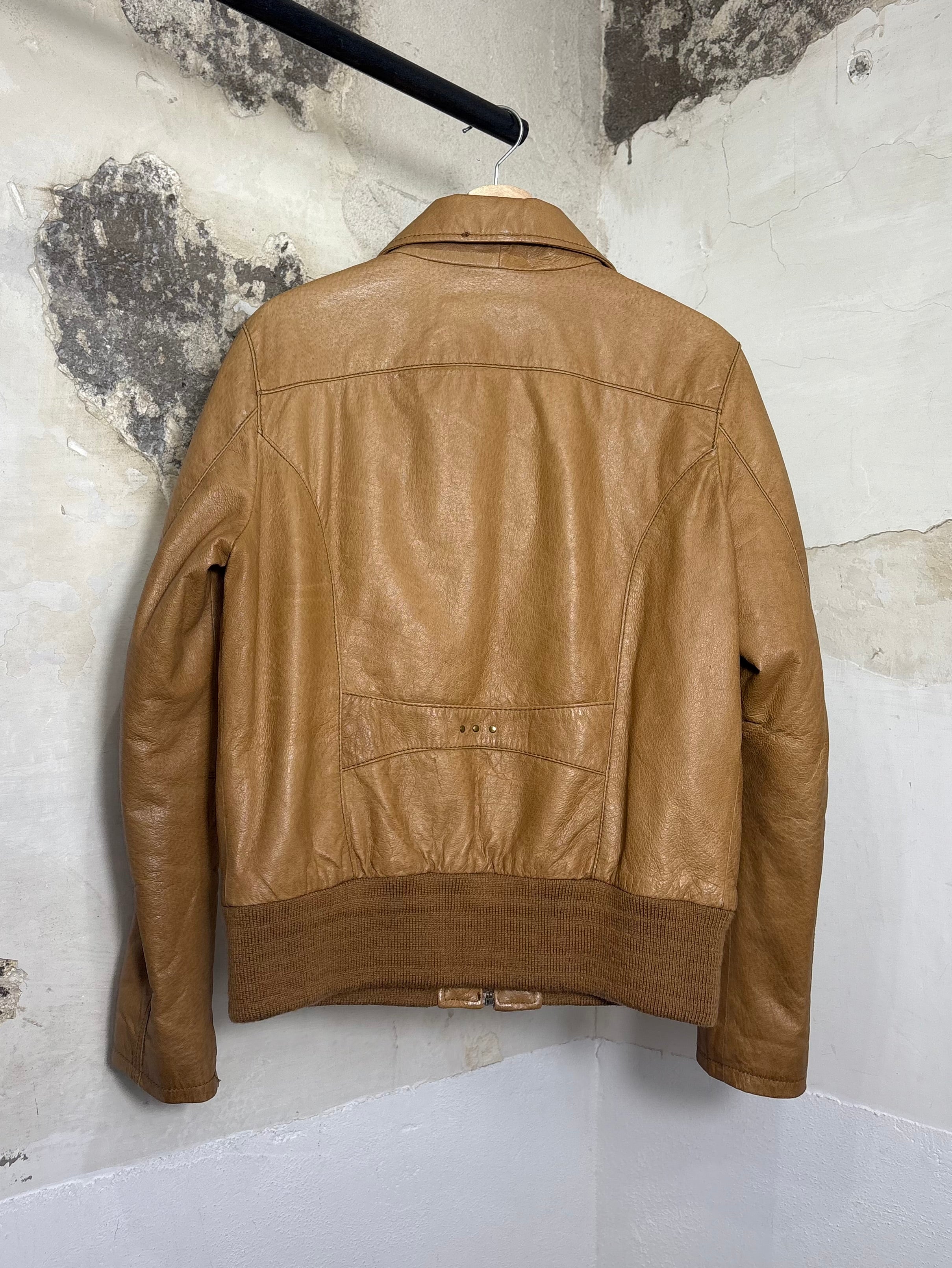 Leather Bomber Jacket