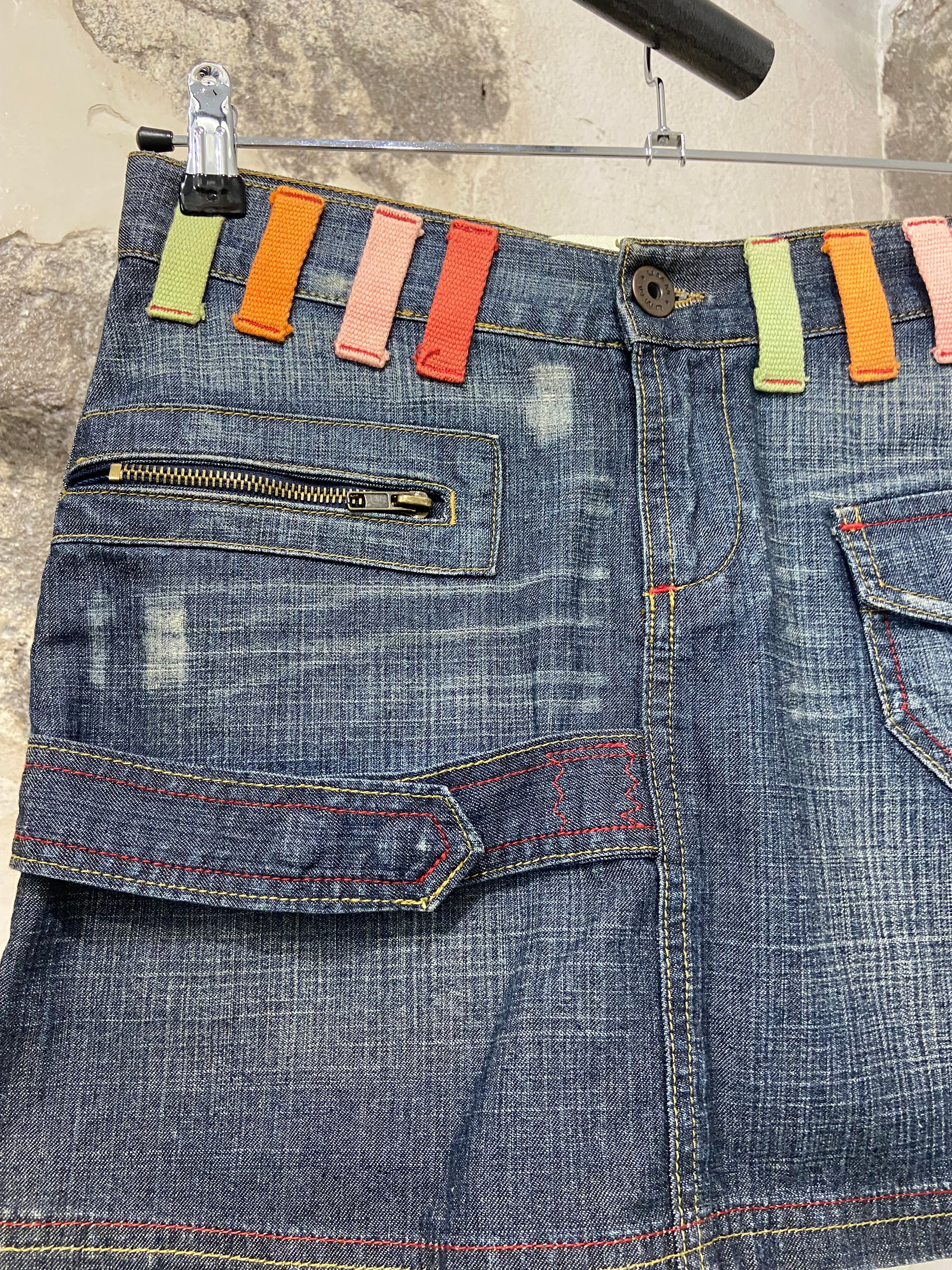 UMM Denim Mini Skirt