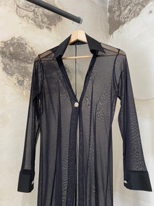 Mesh long shirt