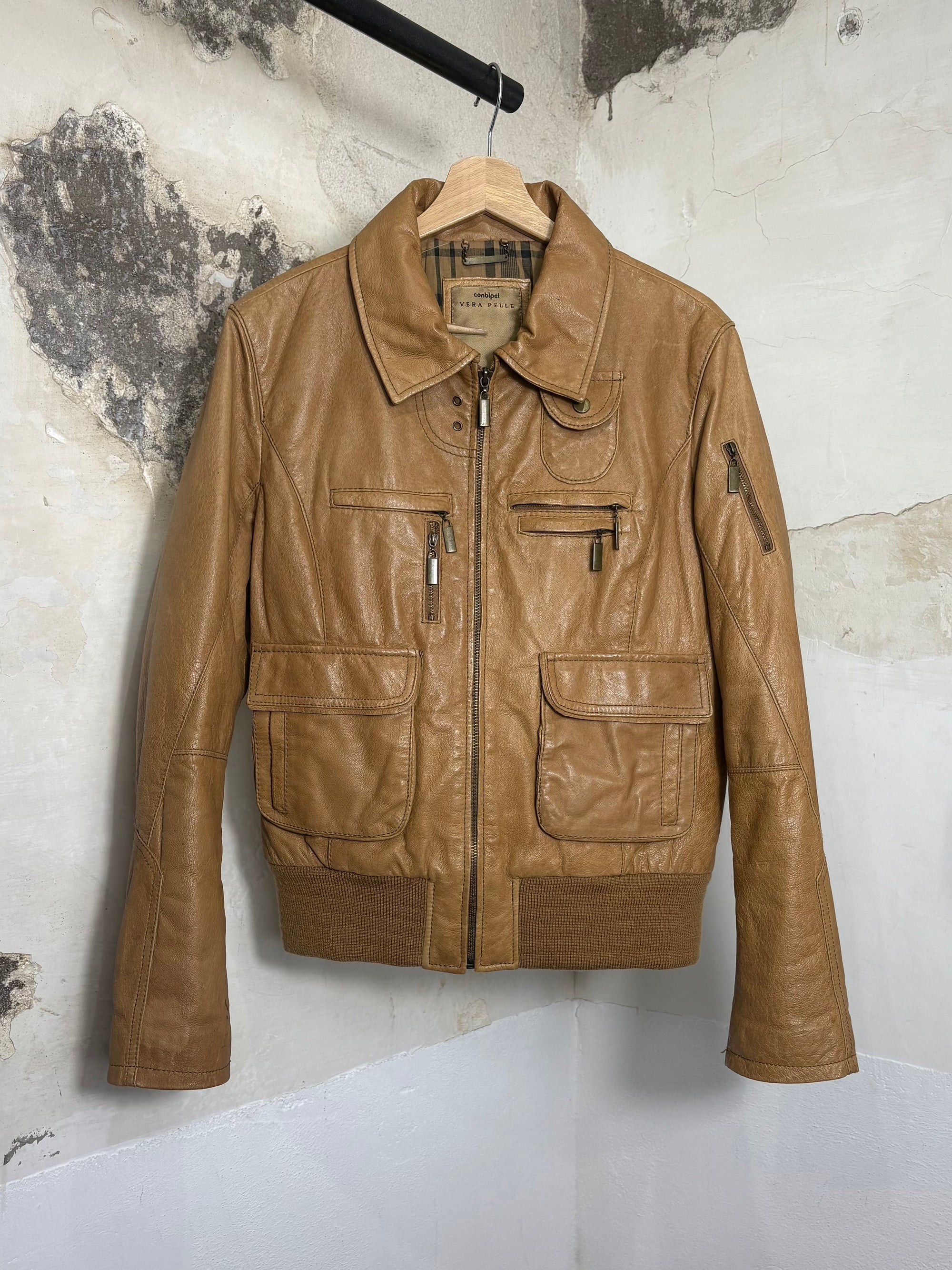 Leather Bomber Jacket