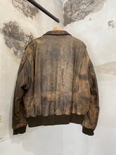 Load image into Gallery viewer, Faded leather jacket
