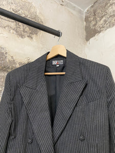 French pinstriped blazer