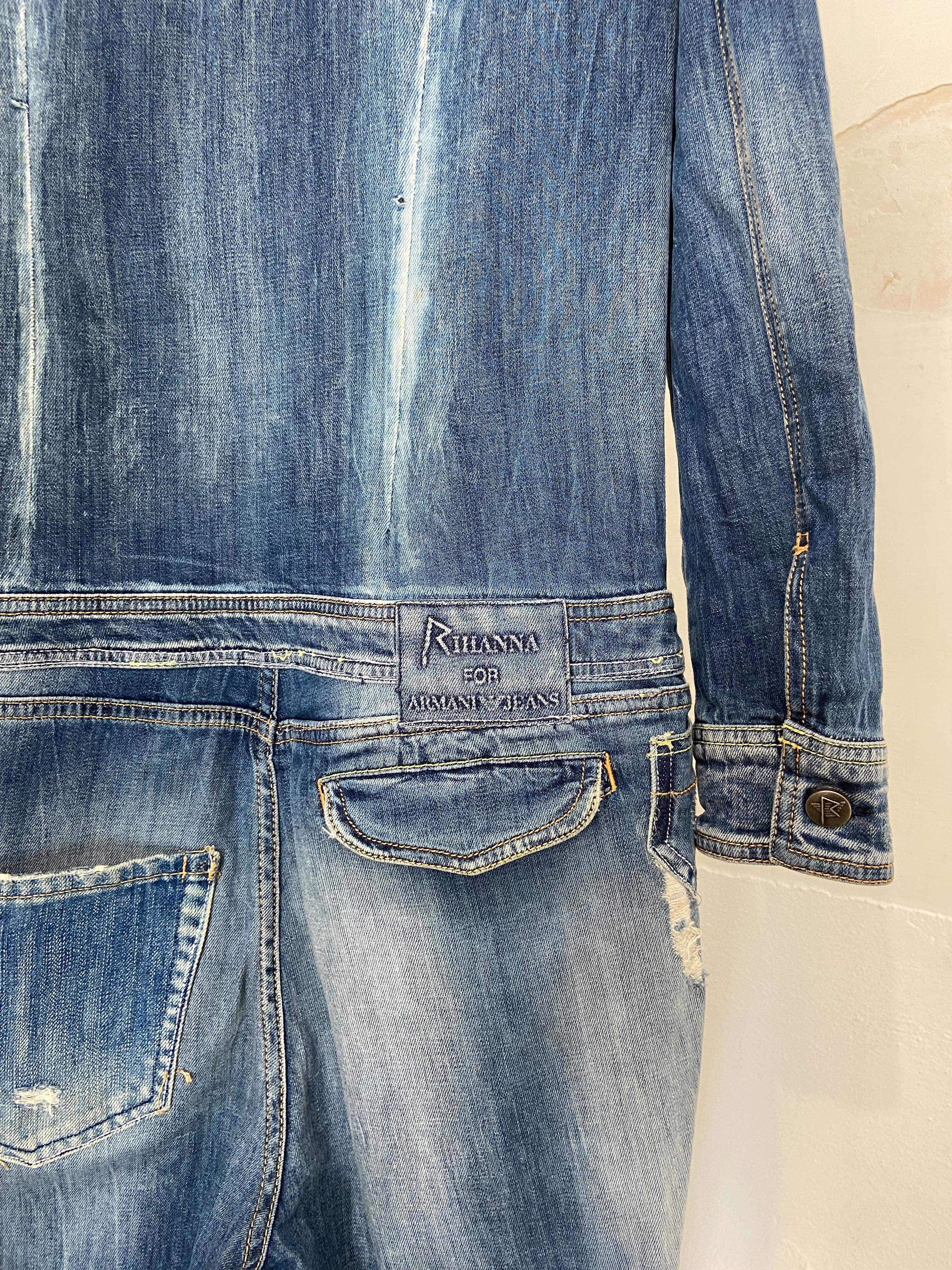 Rihanna x Armani Denim Jumpsuit