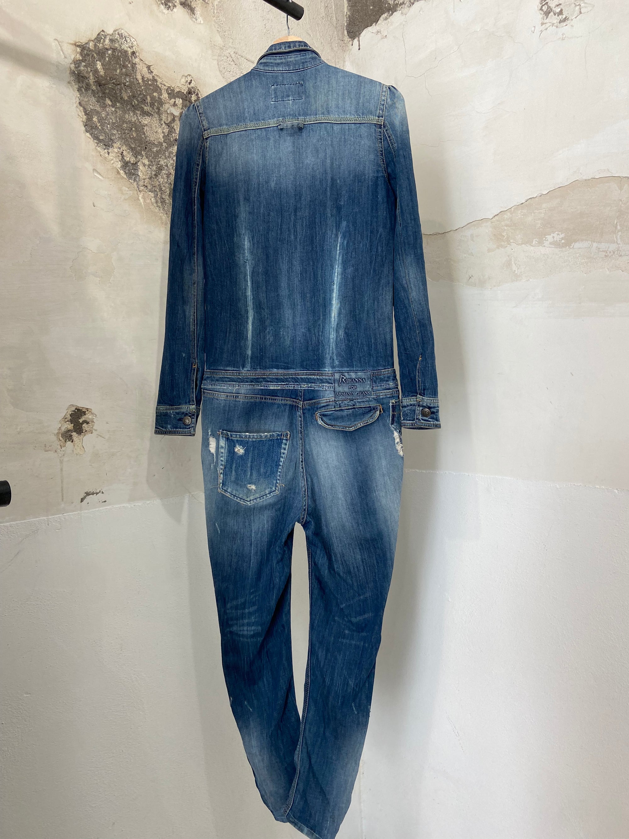 Rihanna x Armani Denim Jumpsuit