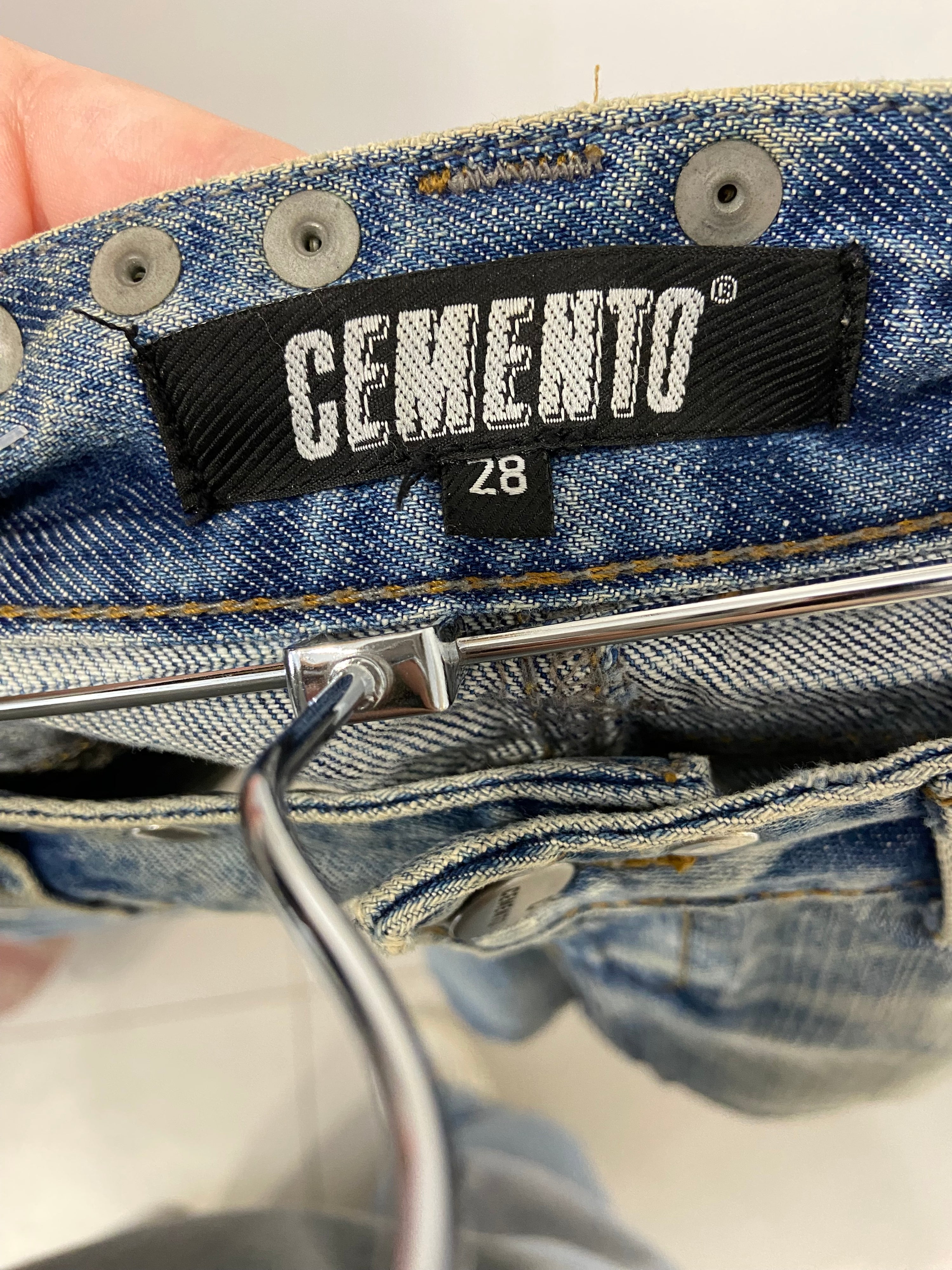 Cemento Studded Denim Skirt