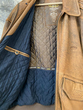 Load image into Gallery viewer, Camel leather jacket
